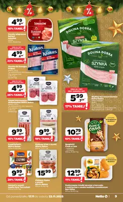 Netto - gazetka promocyjna Gazetka Spożywcza od poniedziałku 17.11 do soboty 22.11 - strona 9