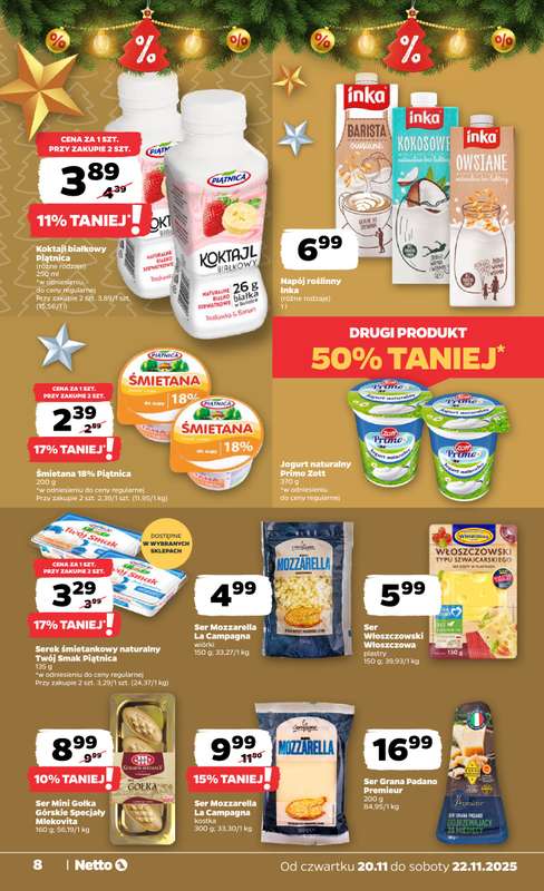 Netto - gazetka promocyjna Gazetka Spożywcza od czwartku 20.11 do soboty 22.11 - strona 8