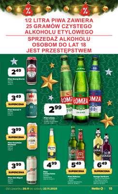 Netto - gazetka promocyjna Gazetka Spożywcza od czwartku 20.11 do soboty 22.11 - strona 15