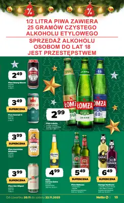 Netto - gazetka promocyjna Gazetka Spożywcza od czwartku 20.11 do soboty 22.11 - strona 15