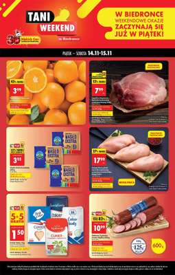 Biedronka - gazetka promocyjna Tani Weekend od piątku 14.11 do soboty 15.11