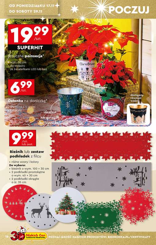 Biedronka - gazetka promocyjna Okazje tygodnia od 15.11 od soboty 15.11 do środy 03.12 - strona 18