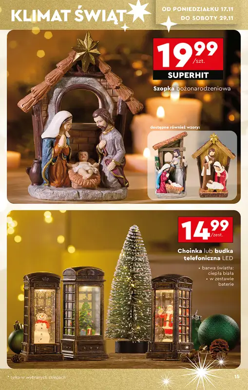 Biedronka - gazetka promocyjna Okazje tygodnia od 15.11 od soboty 15.11 do środy 03.12 - strona 17