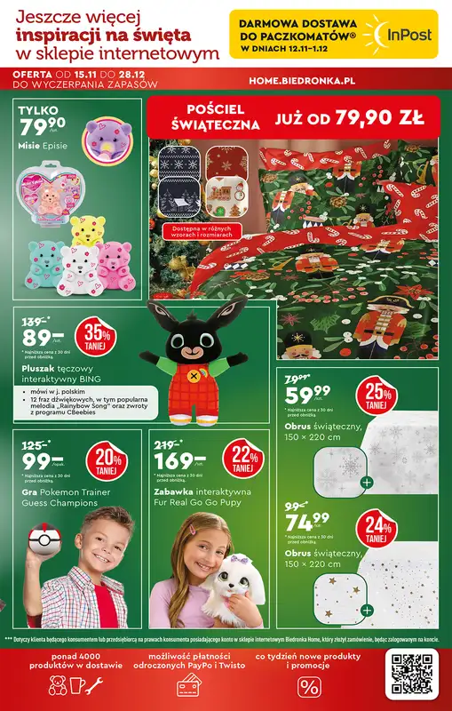 Biedronka - gazetka promocyjna Okazje tygodnia od 15.11 od soboty 15.11 do środy 03.12 - strona 43