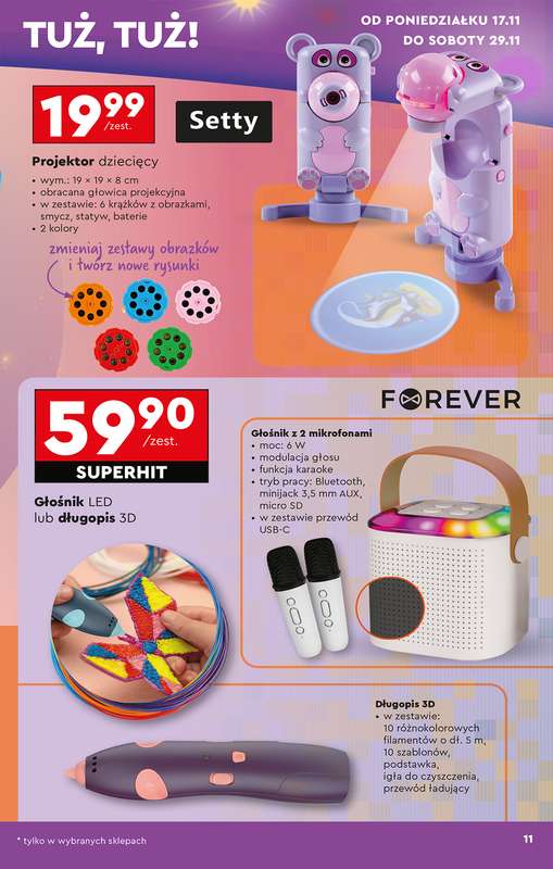 Biedronka - gazetka promocyjna Okazje tygodnia od 15.11 od soboty 15.11 do środy 03.12 - strona 13