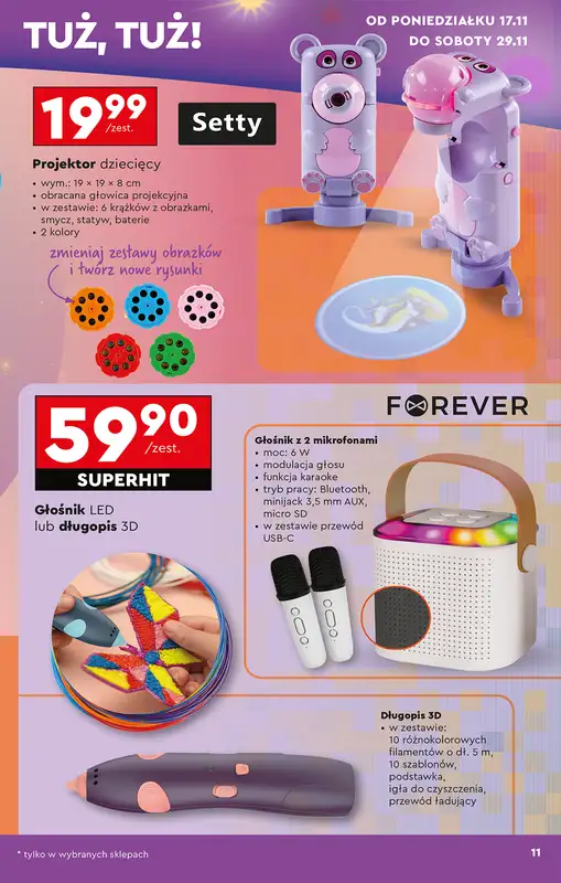 Biedronka - gazetka promocyjna Okazje tygodnia od 15.11 od soboty 15.11 do środy 03.12 - strona 13