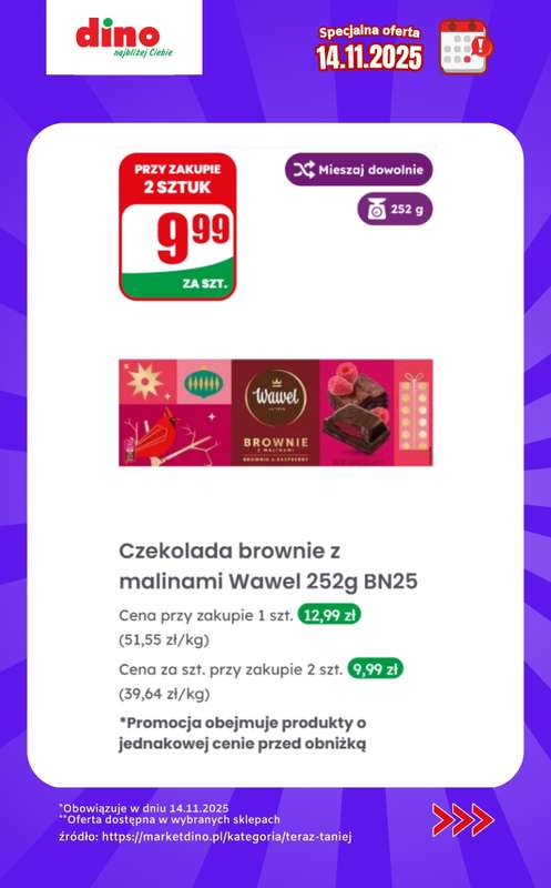 Dino - gazetka promocyjna Specjalna oferta na 14.11.2025 - promocje spoza gazetki od piątku 14.11 do piątku 14.11 - strona 8