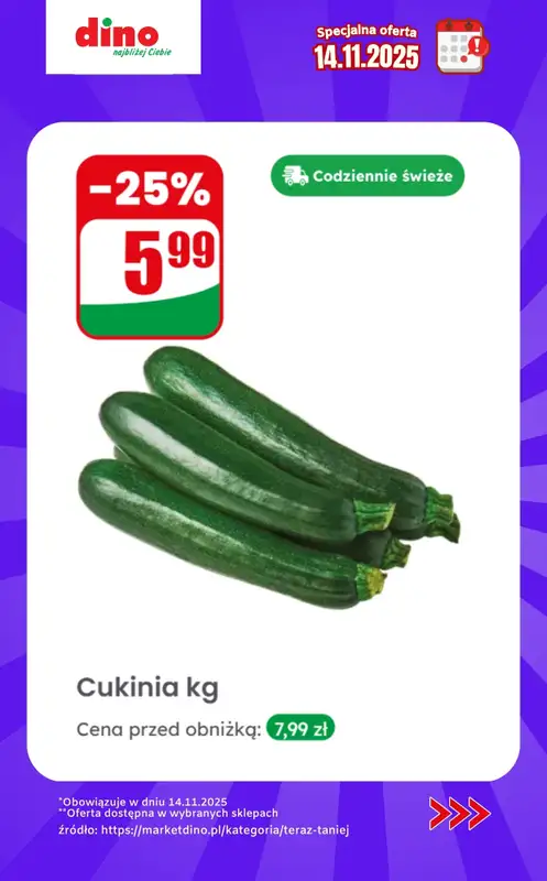 Dino - gazetka promocyjna Specjalna oferta na 14.11.2025 - promocje spoza gazetki od piątku 14.11 do piątku 14.11 - strona 5