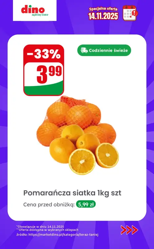 Dino - gazetka promocyjna Specjalna oferta na 14.11.2025 - promocje spoza gazetki od piątku 14.11 do piątku 14.11 - strona 2