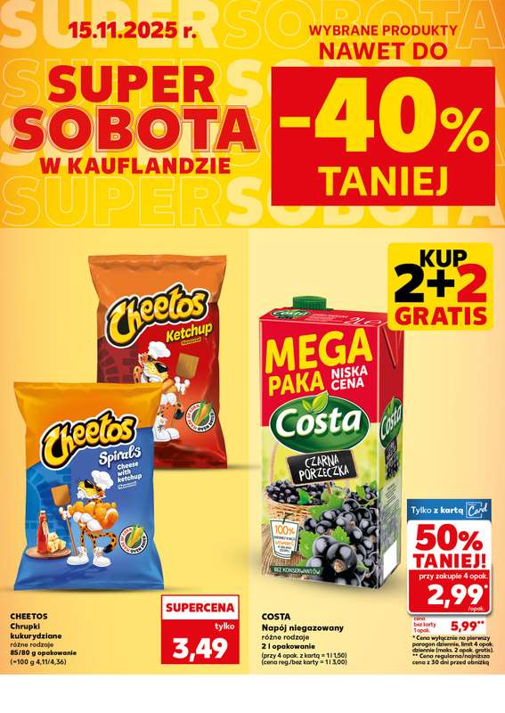 Kaufland - gazetka promocyjna Oferta Kaufland - SUPER SOBOTA od soboty 15.11 do soboty 15.11 - strona 4
