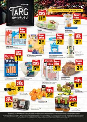 Supeco - gazetka promocyjna Targ świeżości od wtorku 18.11 do poniedziałku 24.11