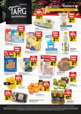 Supeco - gazetka promocyjna Targ świeżości od wtorku 18.11 do poniedziałku 24.11