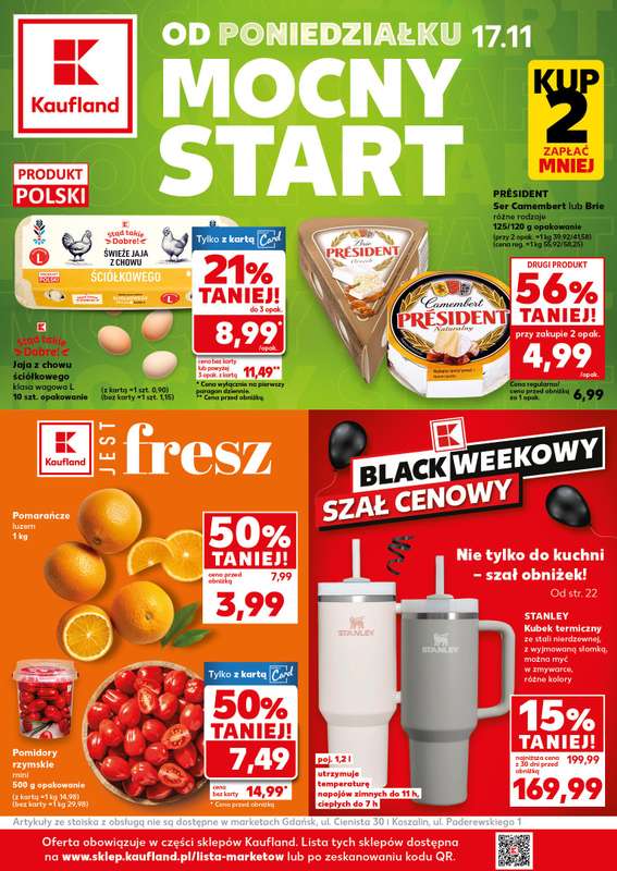 Kaufland - gazetka promocyjna Mocny Start od poniedziałku 17.11 do środy 19.11