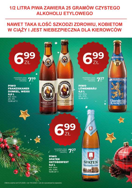 Duży Ben - gazetka promocyjna Piwa świąteczne od piątku 14.11 do środy 07.01 - strona 7