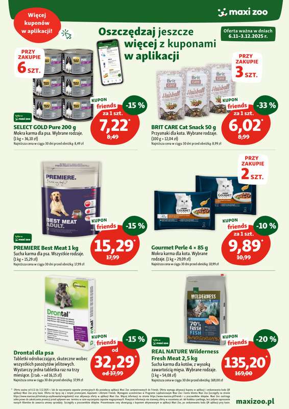 MAXI ZOO - gazetka promocyjna Gazetka  do środy 03.12 - strona 6