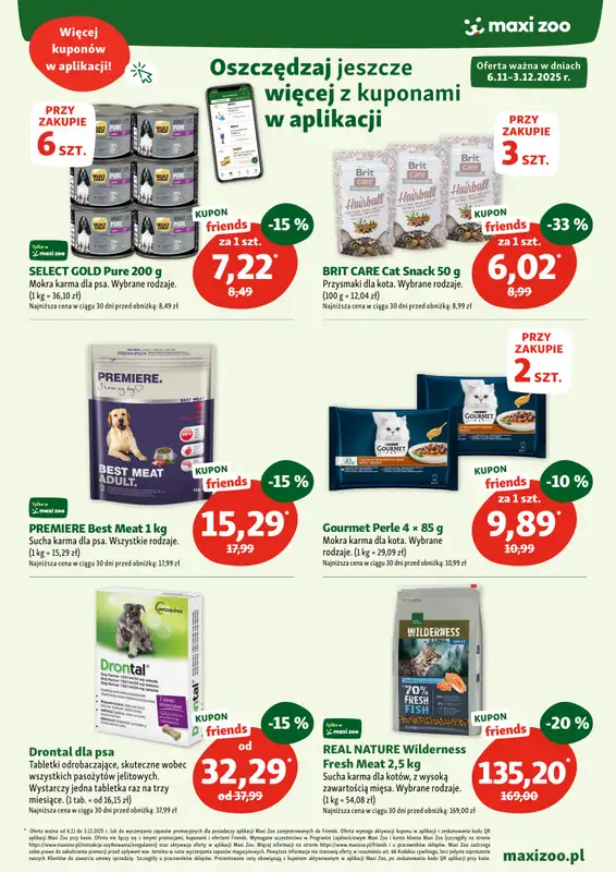 MAXI ZOO - gazetka promocyjna Gazetka  do środy 03.12 - strona 6