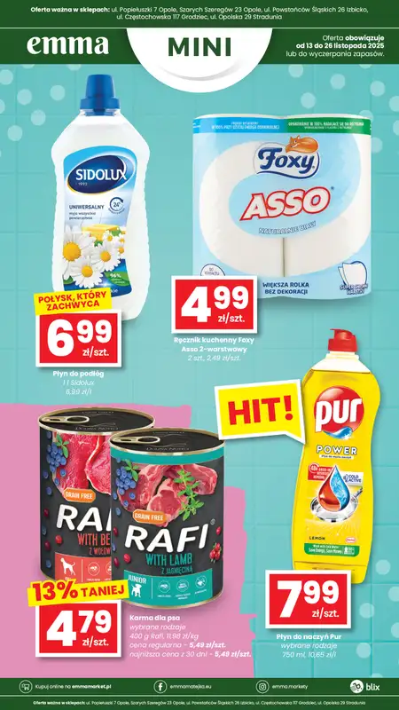 emma MARKET - gazetka promocyjna Plakaty promocyjne Mini od piątku 14.11 do środy 26.11 - strona 3