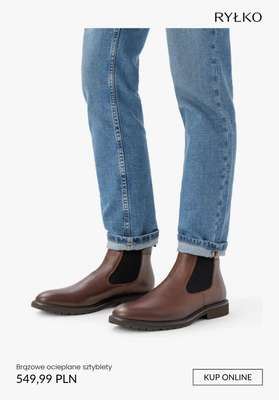 Brązowe ocieplane sztyblety