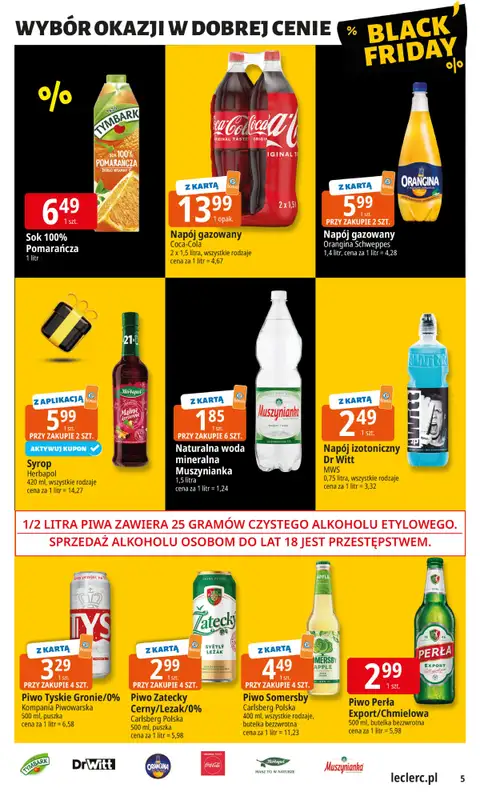 Leclerc - gazetka promocyjna Oferta E.Leclerc I Black Friday od wtorku 18.11 do soboty 29.11 - strona 5