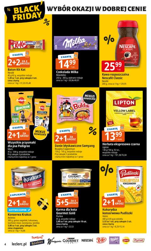 Leclerc - gazetka promocyjna Oferta E.Leclerc I Black Friday od wtorku 18.11 do soboty 29.11 - strona 4