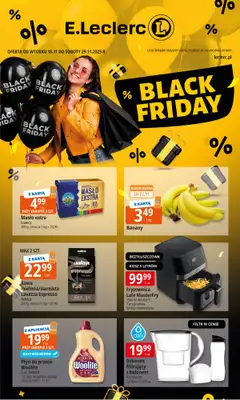 Leclerc - gazetka promocyjna Oferta E.Leclerc I Black Friday od wtorku 18.11 do soboty 29.11