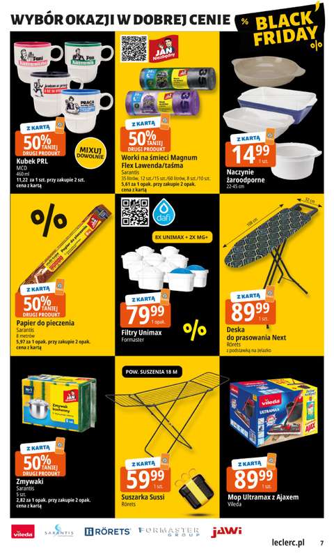 Leclerc - gazetka promocyjna Oferta E.Leclerc I Black Friday od wtorku 18.11 do soboty 29.11 - strona 7