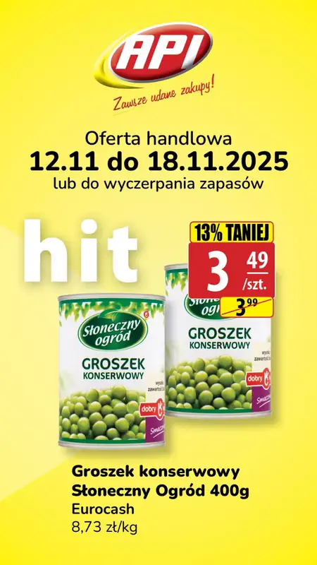 API Market - gazetka promocyjna Weekendówka od piątku 14.11 do wtorku 18.11