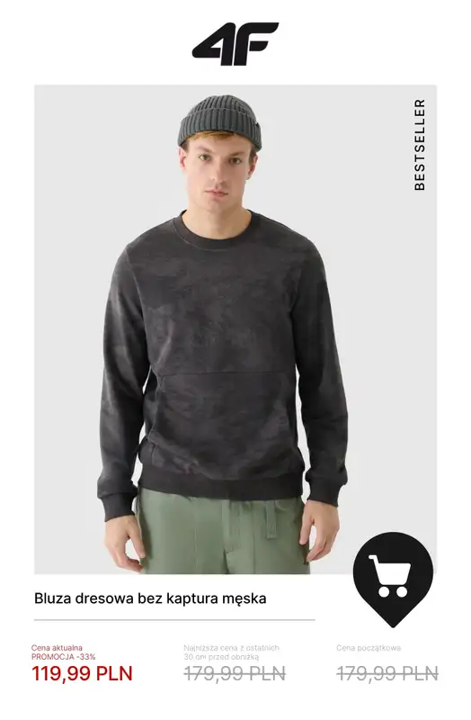 4F - gazetka promocyjna WYPRZEDAŻ: Bestsellery od piątku 14.11  - strona 13