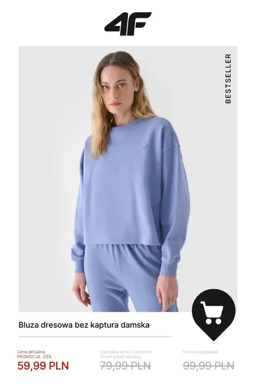4F - gazetka promocyjna WYPRZEDAŻ: Bestsellery od piątku 14.11  - strona 8