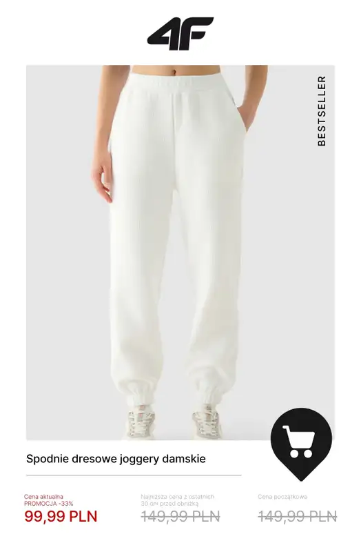 4F - gazetka promocyjna WYPRZEDAŻ: Bestsellery od piątku 14.11  - strona 4