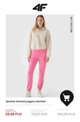 4F - gazetka promocyjna WYPRZEDAŻ: Bestsellery od piątku 14.11  - strona 9
