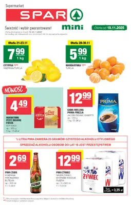 SPAR - gazetka promocyjna Gazetka Spar Mini od środy 19.11 do niedzieli 30.11