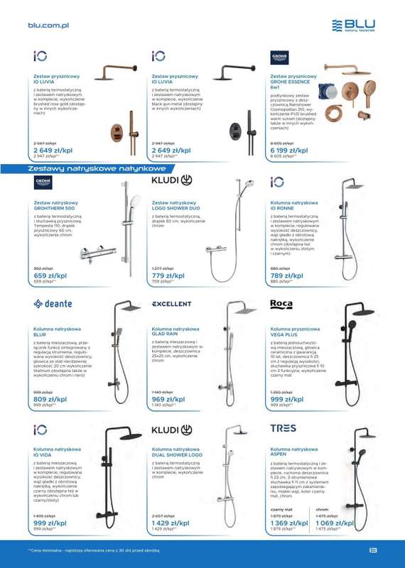 Blu Salony Łazienek - gazetka promocyjna Gazetka cz. 2 od poniedziałku 01.12 do soboty 28.02 - strona 7