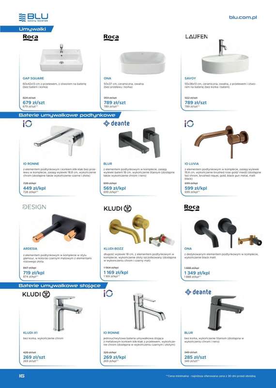Blu Salony Łazienek - gazetka promocyjna Gazetka cz. 3 od czwartku 01.01 do soboty 28.02 - strona 4
