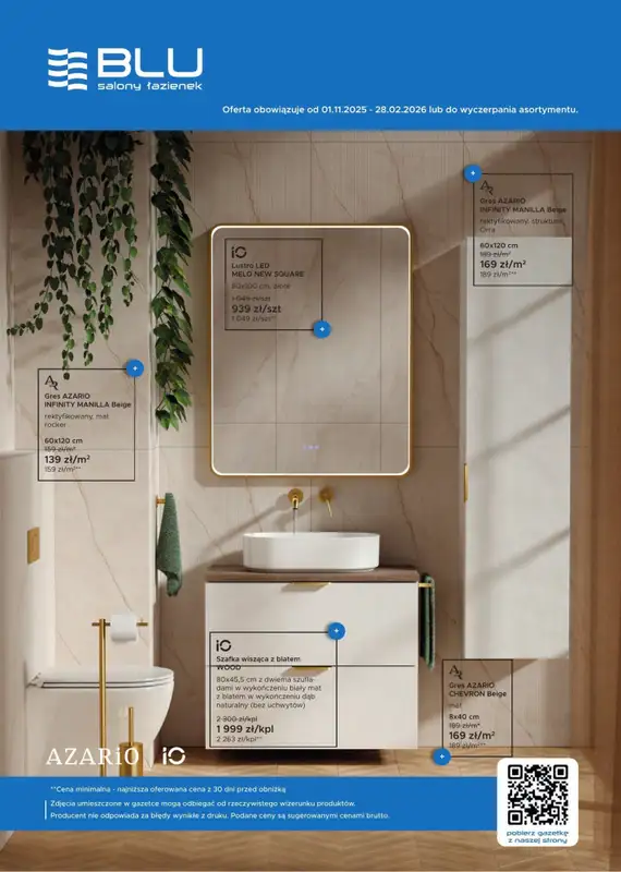 Blu Salony Łazienek - gazetka promocyjna Gazetka cz. 4 od niedzieli 01.02 do soboty 28.02