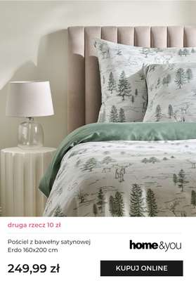 Pościel z bawełny satynowej Erdo 160x200 cm