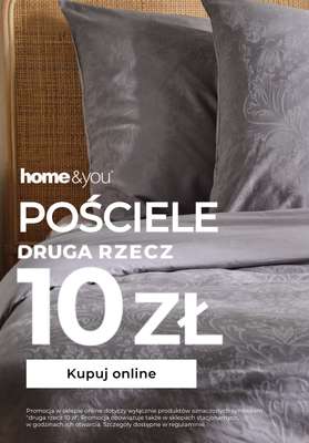 home&you - gazetka promocyjna Pościele - druga rzecz za 10 zł od soboty 15.11 do poniedziałku 17.11