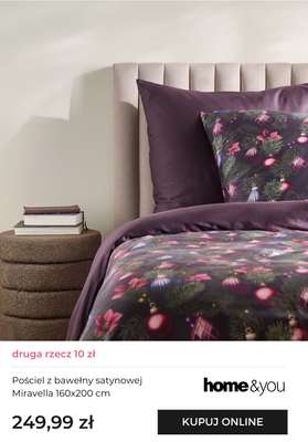 Pościel z bawełny satynowej Miravella 160x200 cm