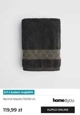 home&you - gazetka promocyjna Ręczniki 3+1 z kodem od niedzieli 16.11 do poniedziałku 01.12 - strona 9