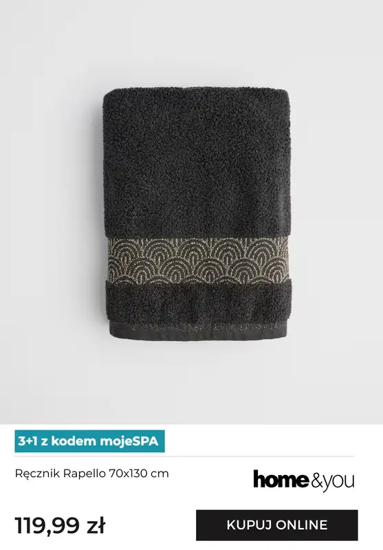home&you - gazetka promocyjna Ręczniki 3+1 z kodem od niedzieli 16.11 do poniedziałku 01.12 - strona 9