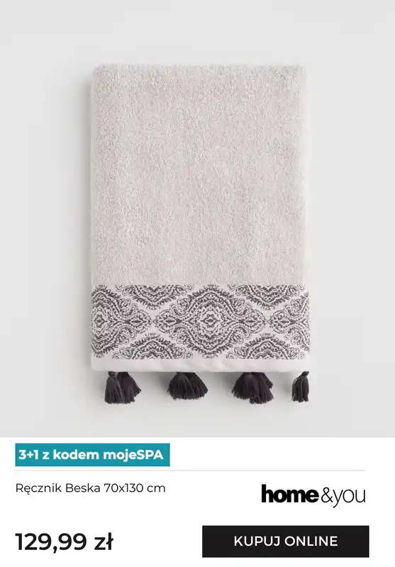home&you - gazetka promocyjna Ręczniki 3+1 z kodem od niedzieli 16.11 do poniedziałku 01.12 - strona 10
