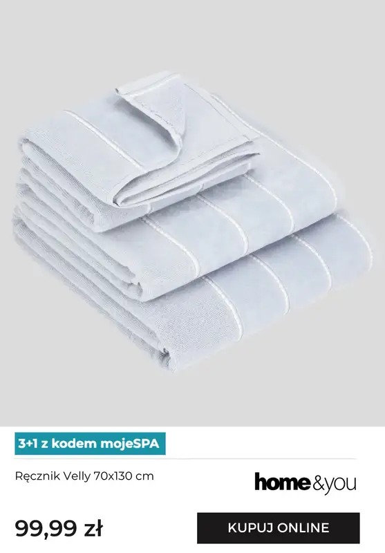 home&you - gazetka promocyjna Ręczniki 3+1 z kodem od niedzieli 16.11 do poniedziałku 01.12 - strona 2