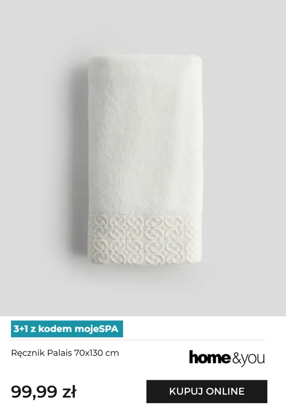 home&you - gazetka promocyjna Ręczniki 3+1 z kodem od niedzieli 16.11 do poniedziałku 01.12 - strona 12