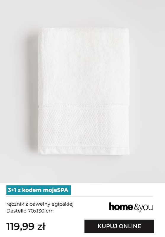 home&you - gazetka promocyjna Ręczniki 3+1 z kodem od niedzieli 16.11 do poniedziałku 01.12 - strona 3