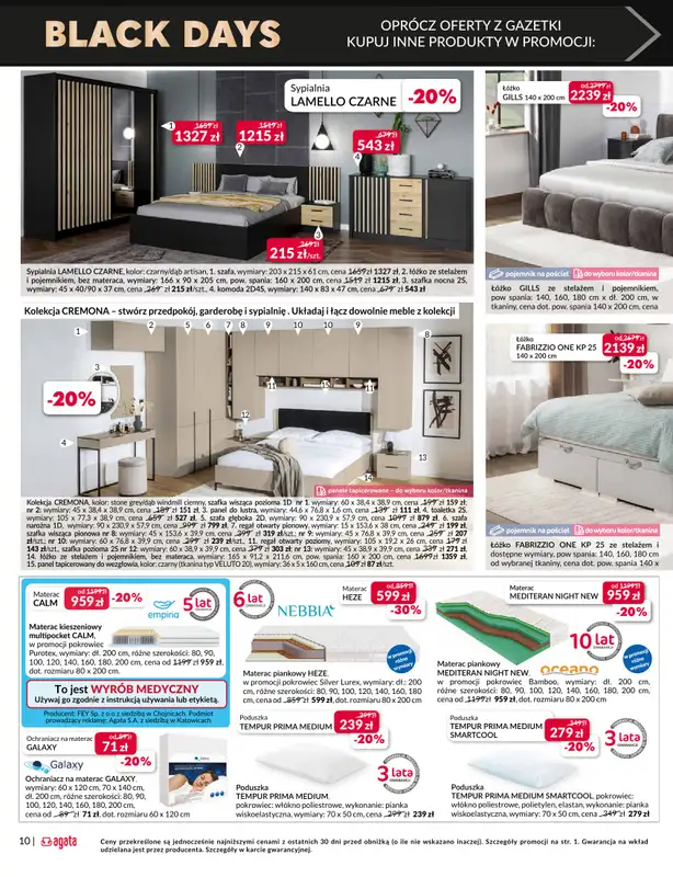 Salony Agata - gazetka promocyjna OLSZTYN: SALONY AGATA Wielkie Otwarcie Już 20.11! od czwartku 20.11 do soboty 29.11 - strona 10