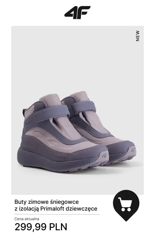 4F - gazetka promocyjna Śniegowce – ciepło i wygoda na zimę od soboty 15.11  - strona 8