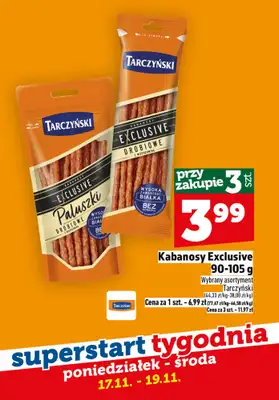 TOPAZ - gazetka promocyjna Superstart tygodnia od poniedziałku od poniedziałku 17.11 do środy 19.11 - strona 3