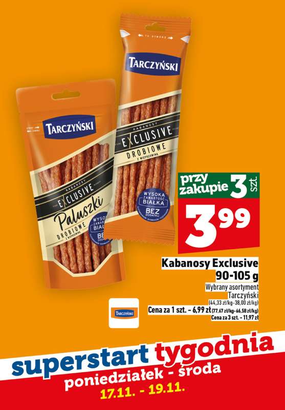 TOPAZ - gazetka promocyjna Superstart tygodnia od poniedziałku od poniedziałku 17.11 do środy 19.11 - strona 3