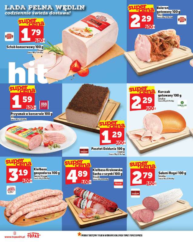 TOPAZ - gazetka promocyjna Gazetka od czwartku 20.11 do środy 26.11 - strona 8