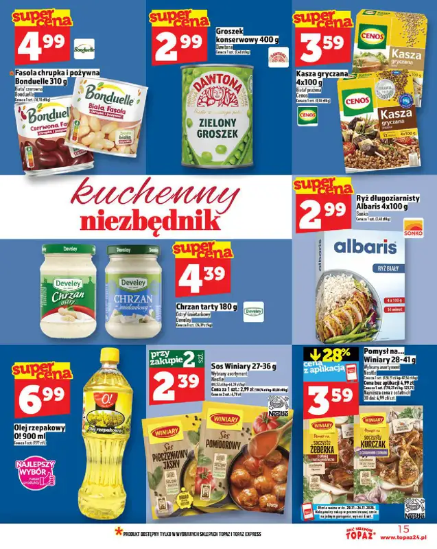 TOPAZ - gazetka promocyjna Gazetka od czwartku 20.11 do środy 26.11 - strona 15